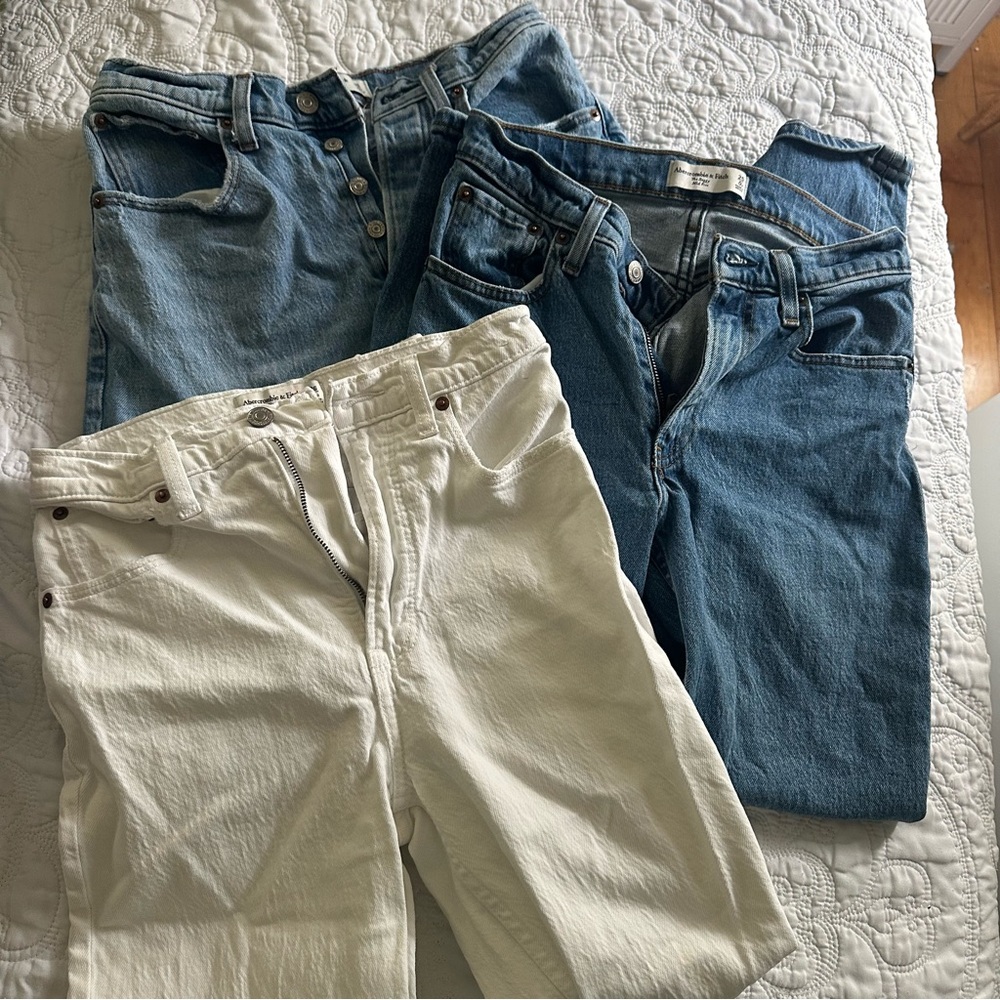 3 Pairs of Abercrombie Jeans
